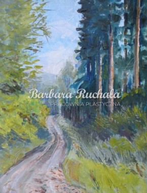Leśna droga, 30x40, olej na płótnie