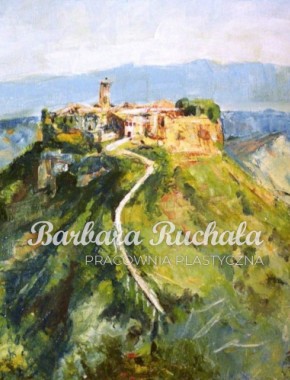 Bagnoregio - Włochy, 40x30, olej na płótnie