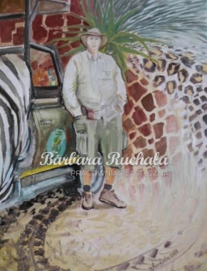 Wspomnienie safari, 30x40, olej na płótnie