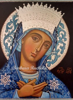 Dziewica Maryja - inspirowana ikoną z monastyru Panagia Theotokou (Korfu)